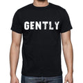 gently Men's Short Sleeve Round Neck T-shirt , Black T-shirt EN