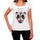 Geometric Tiger Number 13 White Womens Short Sleeve Round Neck T-Shirt 00283 - White / Xs - Casual