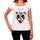 Geometric Tiger Number 37 White Womens Short Sleeve Round Neck T-Shirt 00283 - White / Xs - Casual