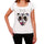Geometric Tiger Number 70 White Womens Short Sleeve Round Neck T-Shirt 00283 - White / Xs - Casual