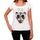 Geometric Tiger Number 74 White Womens Short Sleeve Round Neck T-Shirt 00283 - White / Xs - Casual