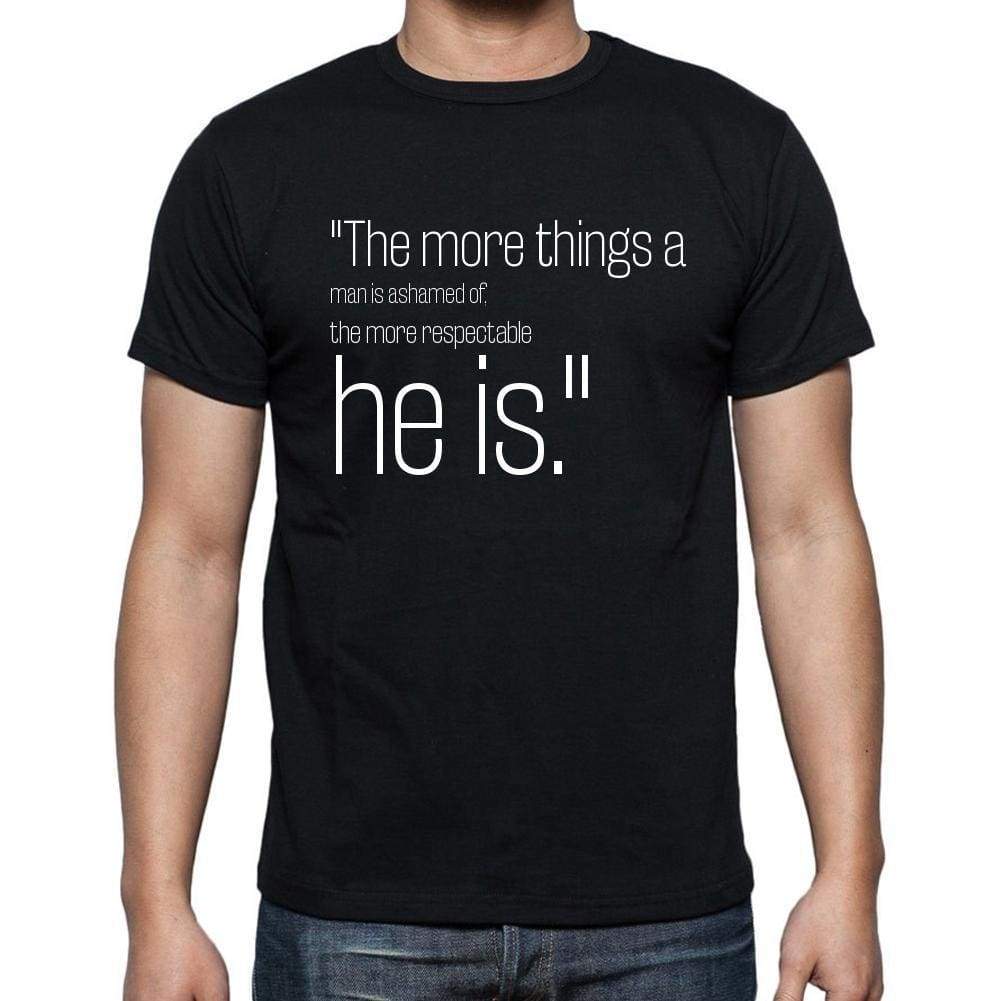 George Bernard Shaw Quote T Shirts The More Things A T Shirts Men Black - Casual