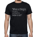 George Bernard Shaw quote t shirts,"When a thing is fu",t shirts men,black
