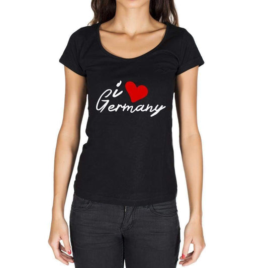 Germany Womens Short Sleeve Round Neck T-Shirt - Casual