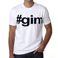 gim Hashtag Men's Short Sleeve Round Neck T-shirt 00076