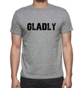 GLADLY, Grey, Men's Short Sleeve Round Neck T-shirt 00018