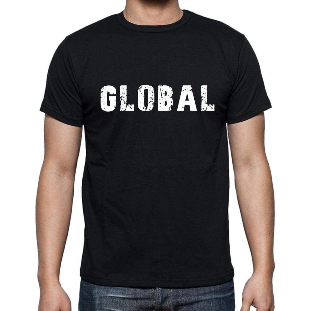Global Mens Short Sleeve Round Neck T-Shirt - Casual