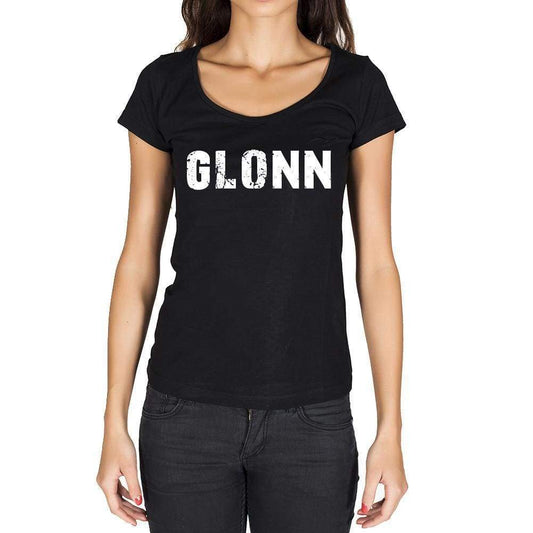 Glonn German Cities Black Womens Short Sleeve Round Neck T-Shirt 00002 - Casual