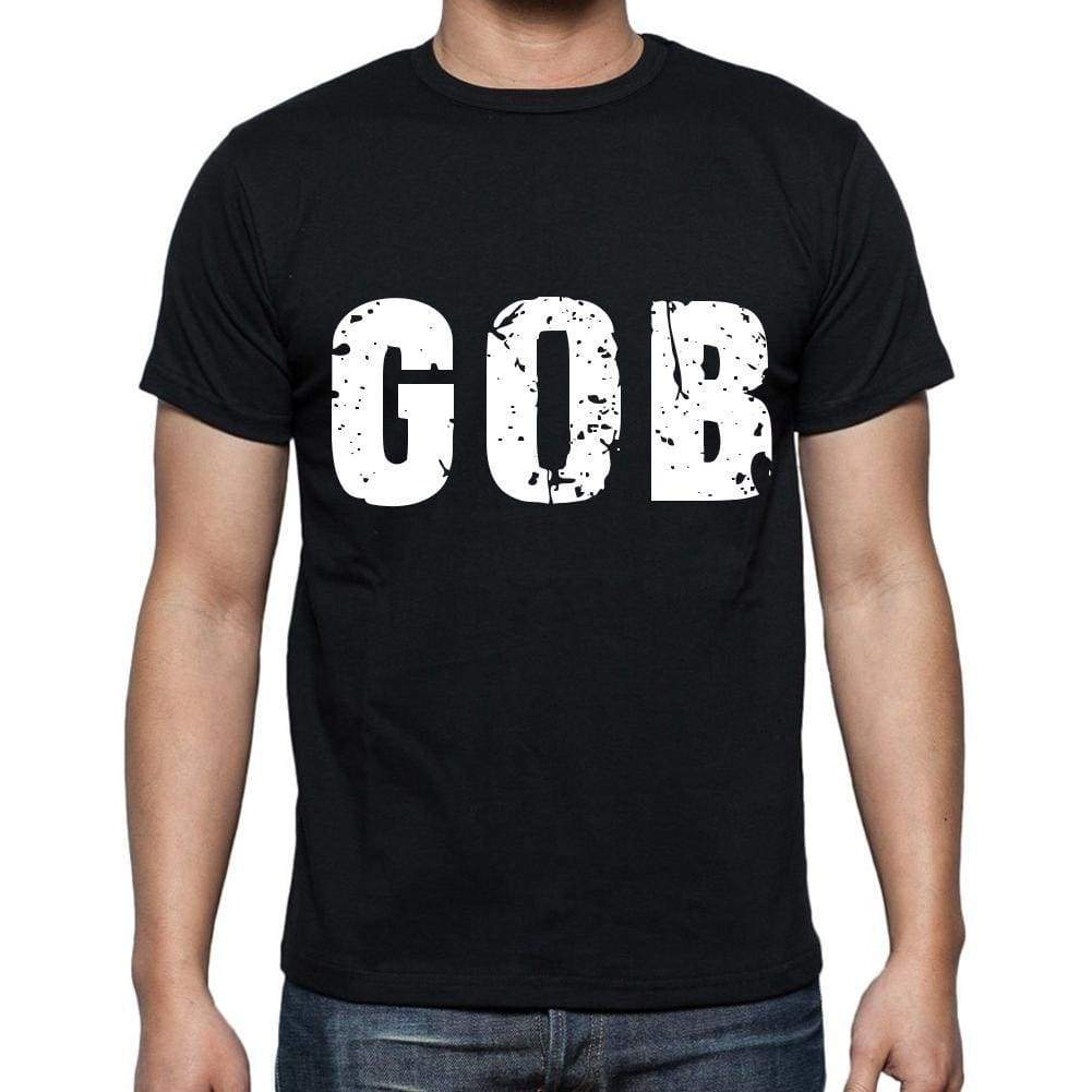 Gob Men T Shirts Short Sleeve T Shirts Men Tee Shirts For Men Cotton Black 3 Letters - Casual