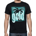 gold, beach holidays in gold, beach t shirts, Men's Short Sleeve Round Neck T-shirt 00028