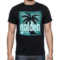 golden, beach holidays in golden, beach t shirts, Men's Short Sleeve Round Neck T-shirt 00028