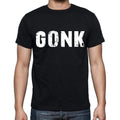 gonk Men's Short Sleeve Round Neck T-shirt , 4 letters Black
