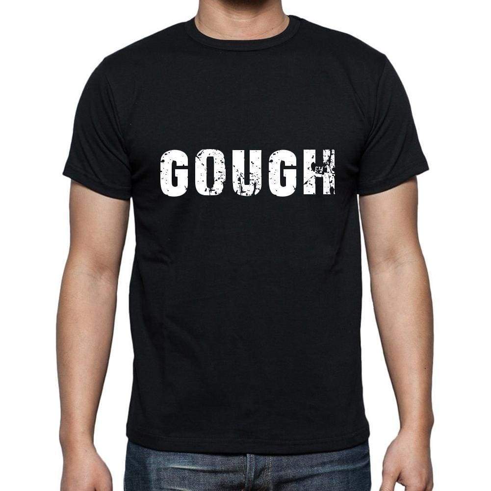 Gough Mens Short Sleeve Round Neck T-Shirt 5 Letters Black Word 00006 - Casual