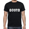 gourd Men's Short Sleeve Round Neck T-shirt , 5 letters Black , word 00006