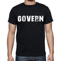 govern , white letters, Men's Short Sleeve Round Neck T-shirt 00007