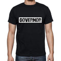 Governor t shirt, mens t-shirt, occupation, S Size, Black, Cotton