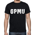 gpmu T-shirt <span>à manches courtes et</span> <span>col rond</span> <span>pour homme</span> , 4 lettres <span>Noir</span>