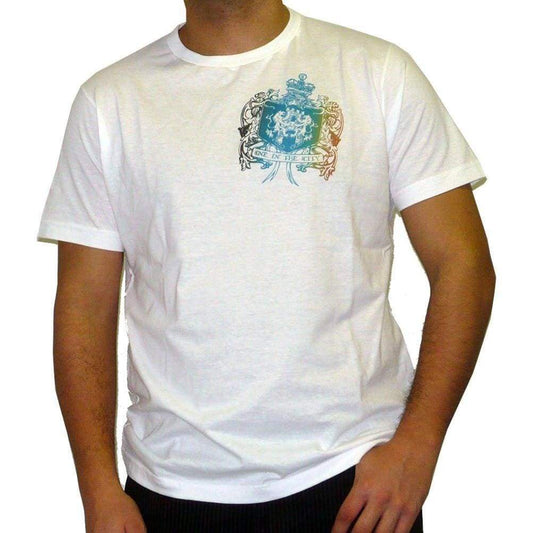 Gradient Blason T-Shirt For Mens Short Sleeve Cotton Tshirt Men T Shirt Fashion 00034 - T-Shirt