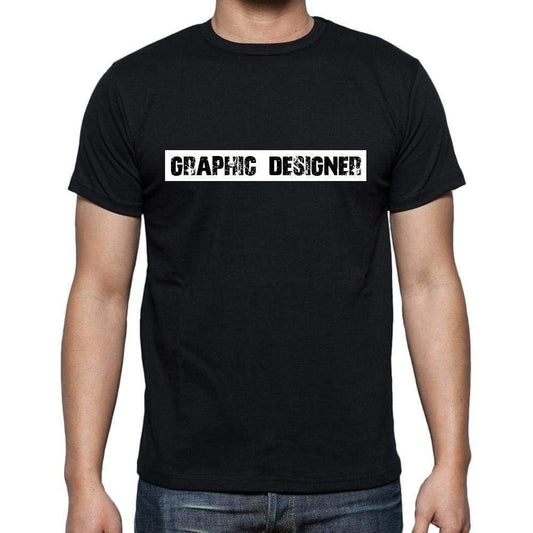 Graphic Designer T Shirt Mens T-Shirt Occupation S Size Black Cotton - T-Shirt