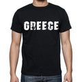 greece Men's T-Shirt Short Sleeve Round Neck Black t shirt for men