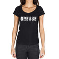 gresse, German Cities Black, Women's Short Sleeve Round Neck T-shirt 00002