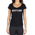 grethem, German Cities Black, Damen Kurzarm-Rundhals-T-Shirt 00002
