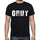 Gruy Mens Short Sleeve Round Neck T-Shirt 4 Letters Black - Casual