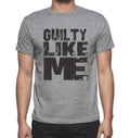 GUILTY Like me, Grey, Men's Short Sleeve Round Neck T-shirt 00066