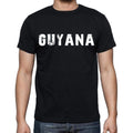 guyana Men's T-Shirt Short Sleeve Round Neck Black t shirt for men