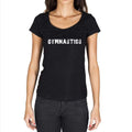 gymnastics, T-Shirt for women, t shirt gift, black
