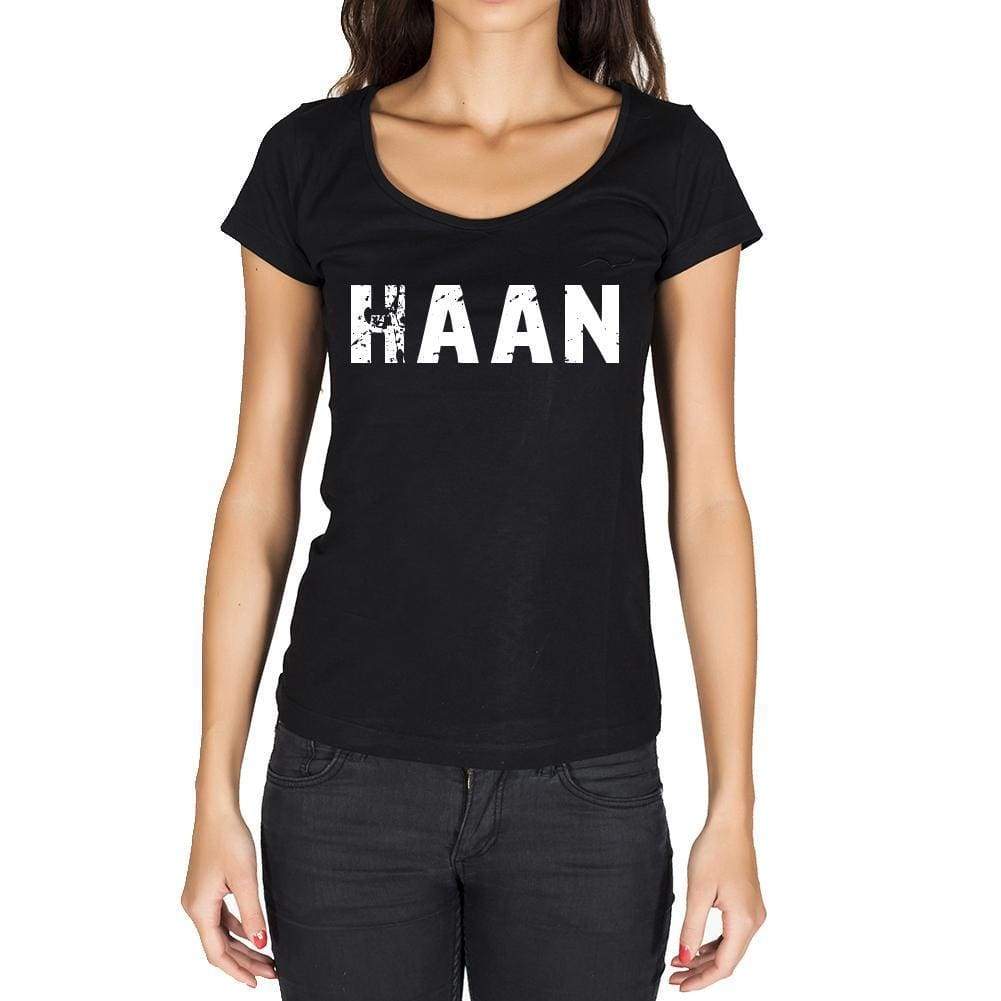 haan, German Cities Black, <span>Women's</span> <span>Short Sleeve</span> <span>Round Neck</span> T-shirt 00002 - ULTRABASIC