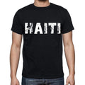haiti Men's T-Shirt Short Sleeve Round Neck Black t shirt for men