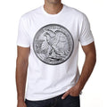 Half Dollar USA Men's Short Sleeve Round Neck T-shirt