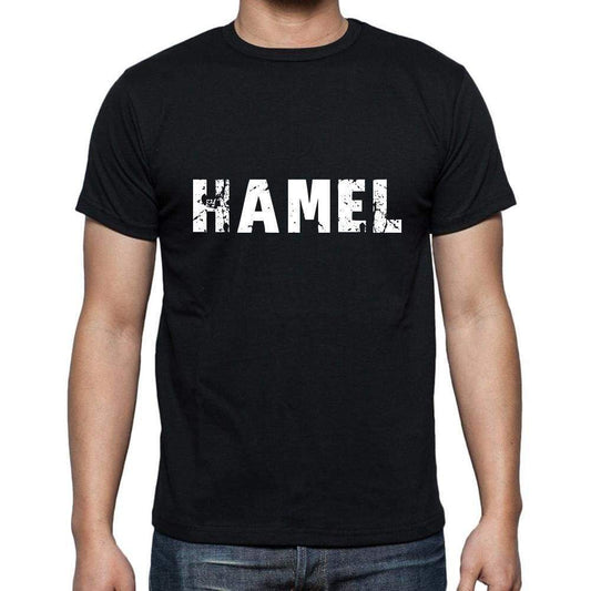 Hamel Mens Short Sleeve Round Neck T-Shirt 5 Letters Black Word 00006 - Casual