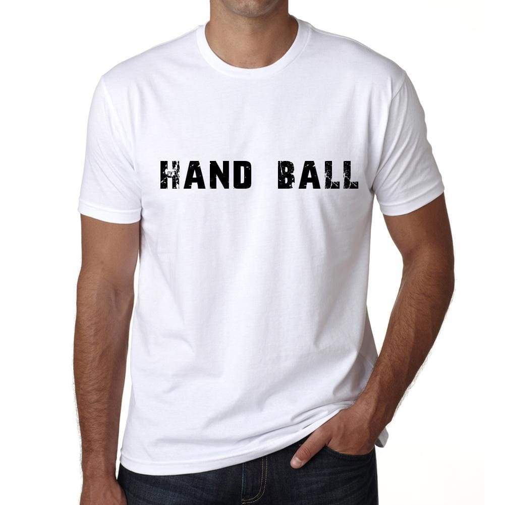 Hand Ball Mens T Shirt White Birthday Gift 00552 - White / Xs - Casual