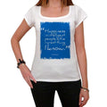 Happiness in intelligent people, White Women's T-shirt, 100% cotton 00168