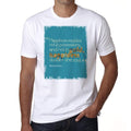 Glück wohnt, Weißes Herren-T-Shirt, 100 % Baumwolle 00169