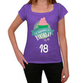 Happy Bday to Me 18 Women's T-shirt Purple Birthday Gift 00468