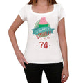 Happy Bday to Me 74 Women's T-shirt White Birthday Gift 00466
