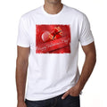 Happy Valentine's Day 2 Men's tee, White, 100% Cotton 00156