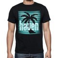 haven, beach holidays in haven, beach t shirts, Men's Short Sleeve Round Neck T-shirt 00028