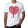 Heart Tree Transparent Heart Mens Tee White 100% Cotton 00156