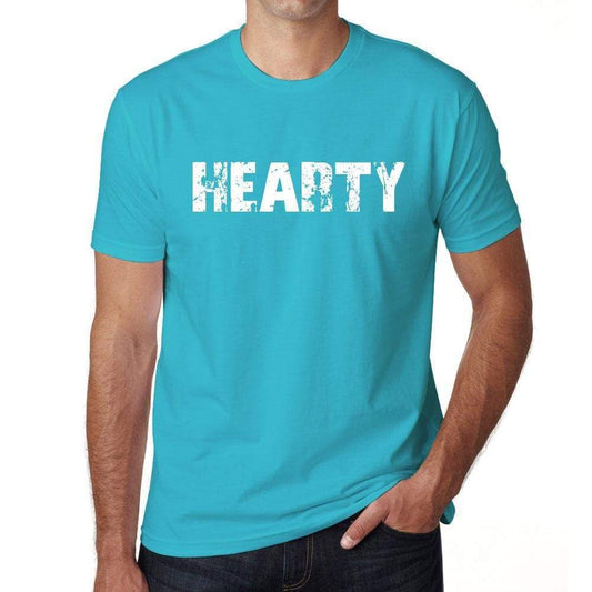 Hearty Mens Short Sleeve Round Neck T-Shirt 00020 - Blue / S - Casual