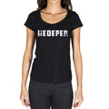 hedeper, German Cities Black, Women's Short Sleeve Round Neck T-shirt 00002