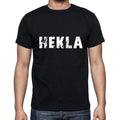 hekla Men's Short Sleeve Round Neck T-shirt , 5 letters Black , word 00006