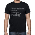 Henny Youngman quote t shirts,"When I read about the e",t shirts men,black
