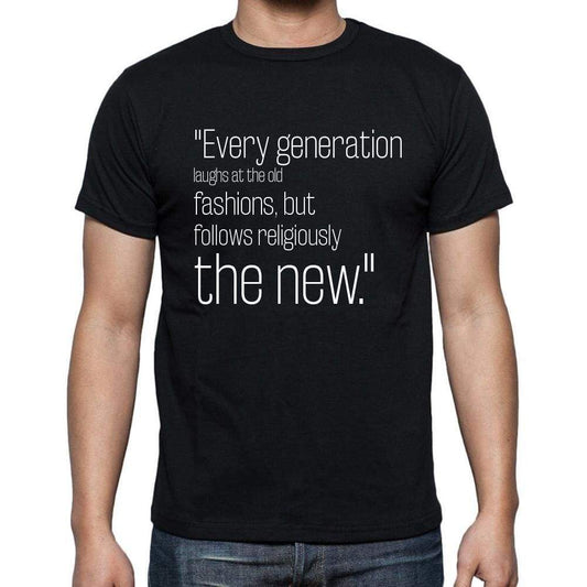 Henry David Thoreau Quote T Shirts Every Generation L T Shirts Men Black - Casual