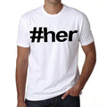 her Hashtag Men's Short Sleeve Round Neck T-shirt 00076