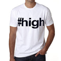 high Hashtag Men's Short Sleeve Round Neck T-shirt 00076