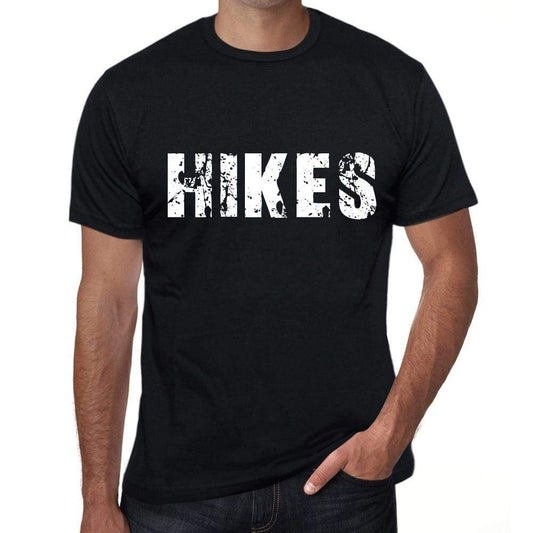 Hikes Mens Retro T Shirt Black Birthday Gift 00553 - Black / Xs - Casual
